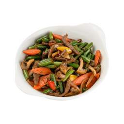 Говядина с припущенными овощами