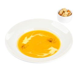 Крем-суп овощной с форелью